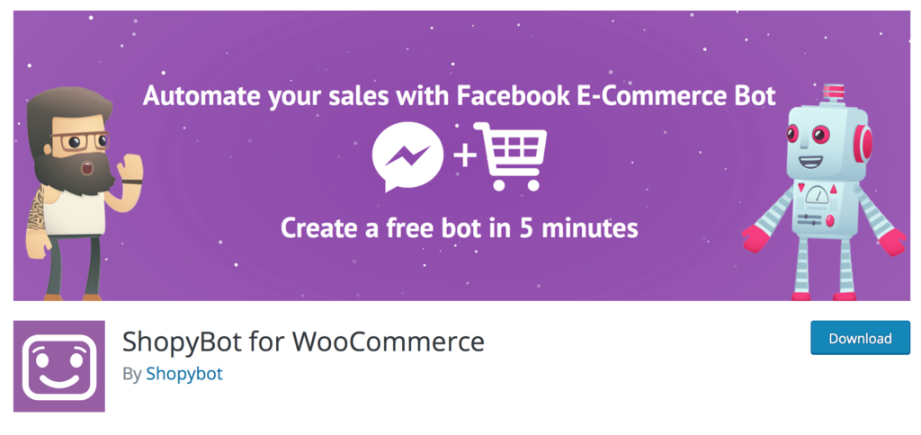 Shopybot plugin for WooCommerce